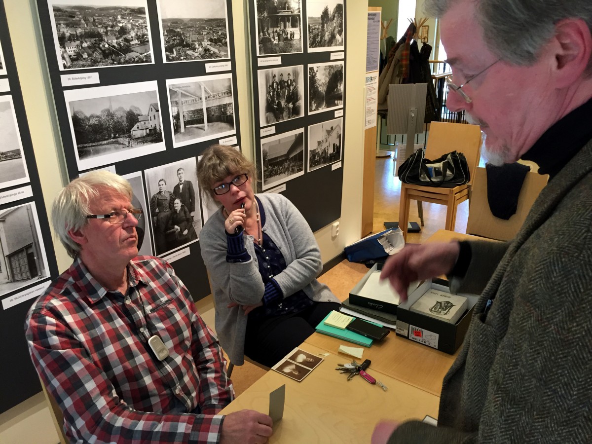 Lennart Andersson, Pernilla Pusa och Björn Axel Johansson i Söderköping 2015.