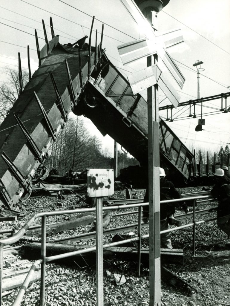05 Tågolycka två godståg Boxholm 1980-04-22